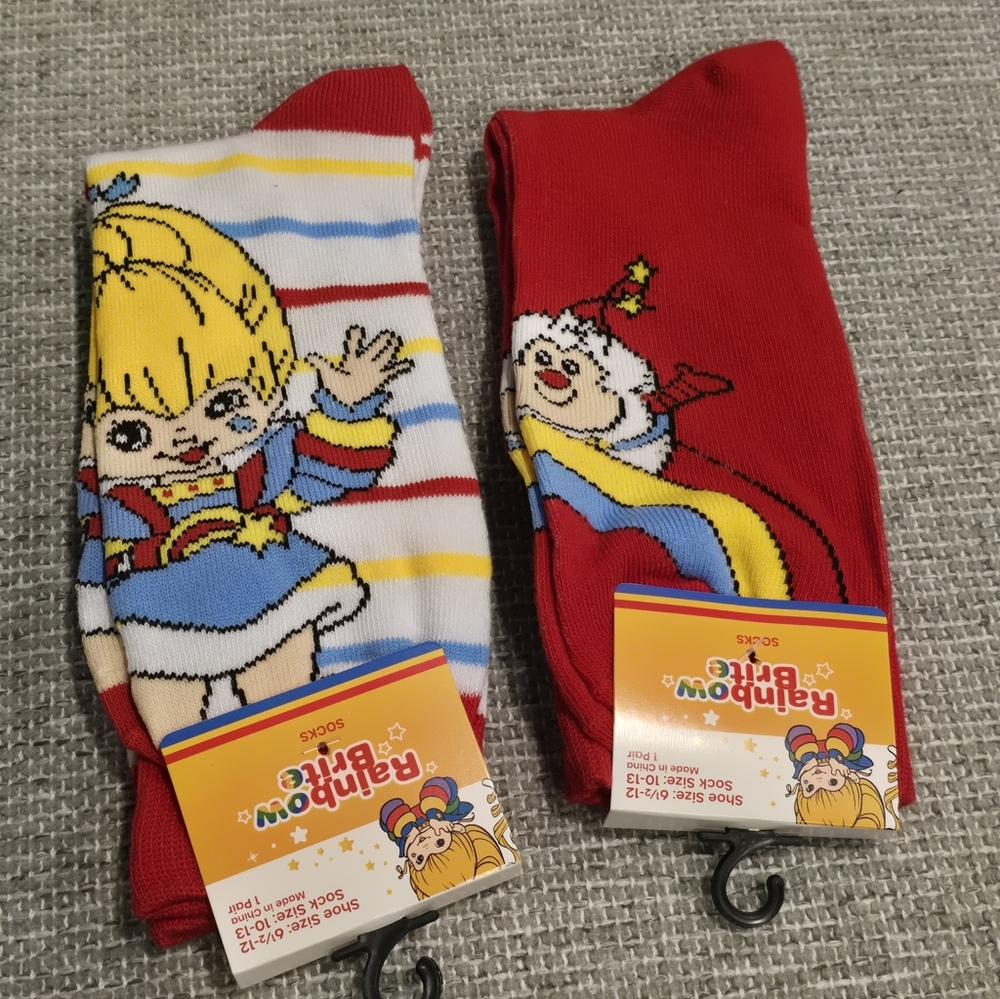 Rainbow Brite Colorful Character  Socks